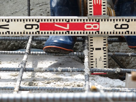 土間コンクリート打設